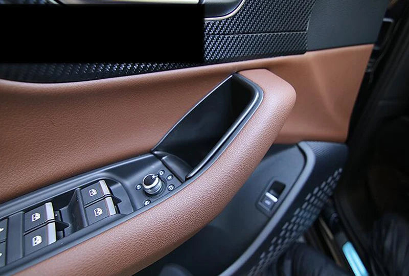 LHD! Car Accessories for Audi Q7 4M 2016 2017 2018 2019 2020 2021 Plastic Interior Front Rear Door Storage Box Holder Organizers
