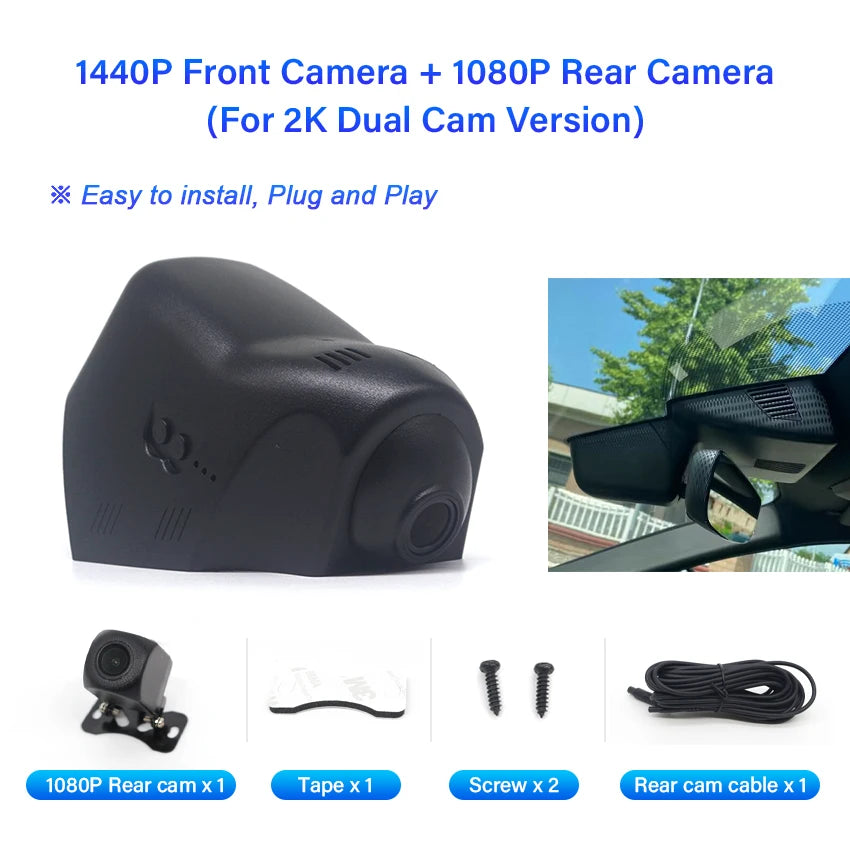 Dashcam For Land Rover Range Rover velar 2018-2021 For Jaguar E-Pace 2018-2021 Dash Cam 4K UHD Car DVR Video Recorder