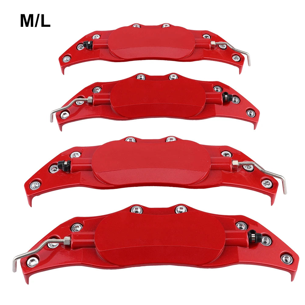 Cubiertas falsas para pinza de freno Cubiertas falsas para pinza de freno de disco de coche Accesorios izquierdo y derecho Cubierta de pinza de reinstalación roja