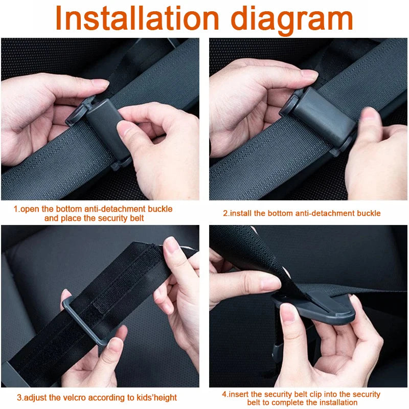 Child Car For Seat Belt Adjuster For Triangle Anchor Shoulder For Protection Limiter Safety Accessory For Vehicle Seats Kids