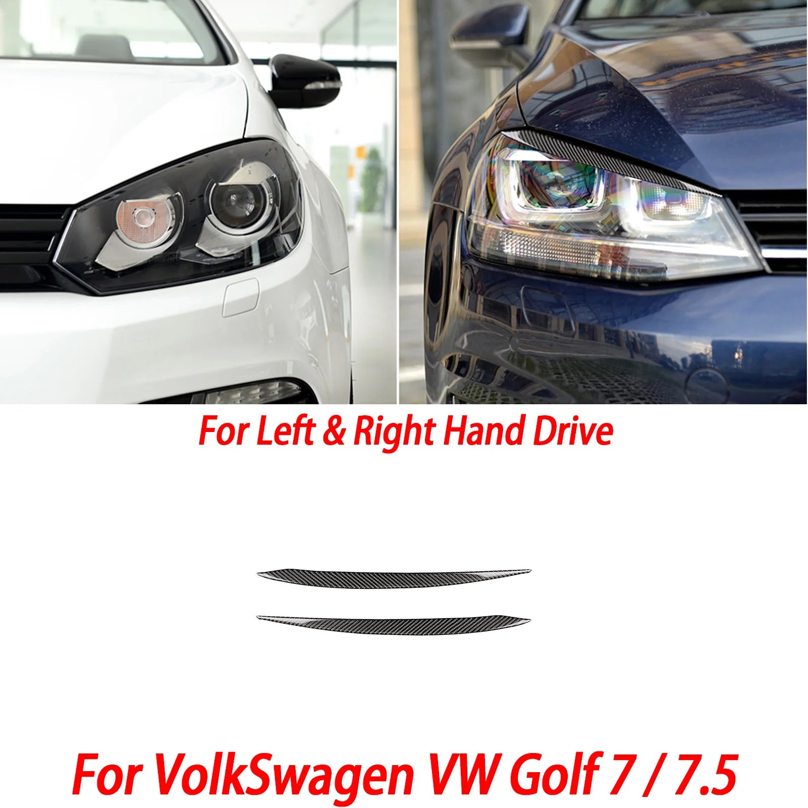 For VW Golf 7 GTI Mk7 2013-2017 Car Interior Accessories Cup Holder Frame Console AC CD Control Cover Gear Shift Panel Sticker