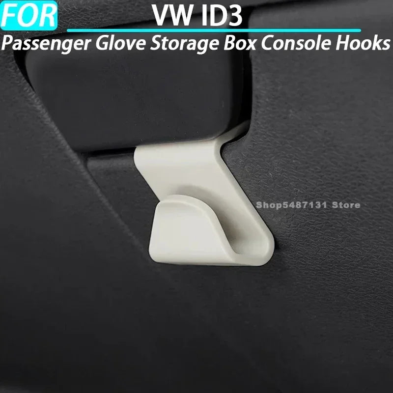 Car Passenger Glove Storage Box Console Hooks for VW ID3 Interior Accessories 2021 2022 2023 2024 2025