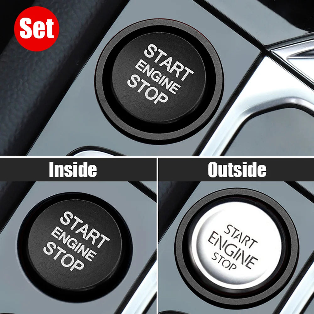 Interior Accessories For VW Arteon CC Passat B8 Golf 7 Magotan Jetta T-Roc Car Engine Start Stop Button Ring Ignition Cover Trim