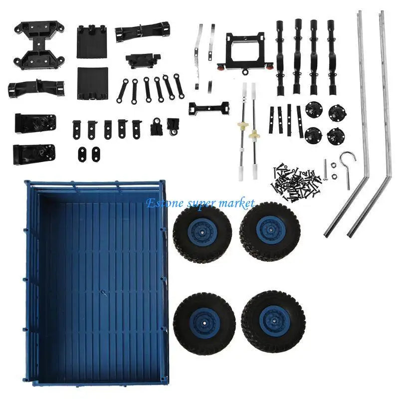Remolque de actualización 090B, conjunto de piezas de bricolaje para WPL 1/12, camión militar, coche RC, accesorios de bricolaje