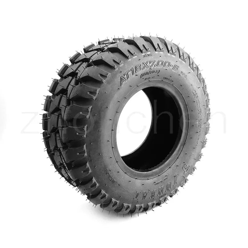 8 Inch ATV Off-road Vacuum Tyre 18x7.00-8 Tubeless Tires Fit For UTV Buggy Golf Cart Electric Sightseeing Car Quad Bike Wheels