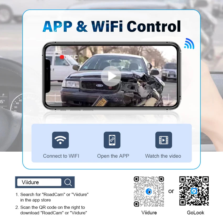 4K Dash Cam For VW ID.3 (ID3) 2020~2023 2024 Cupra Born 2020~2023 2160p Car Camera For Volkswagen Compatible, OEM Style DVR