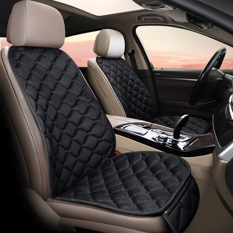 Car Seat Covers Warm Seats Cushion Protector Plush Seat Cover Autumn Winter Universal For Sedan Hatchback SUV Seat Mats
