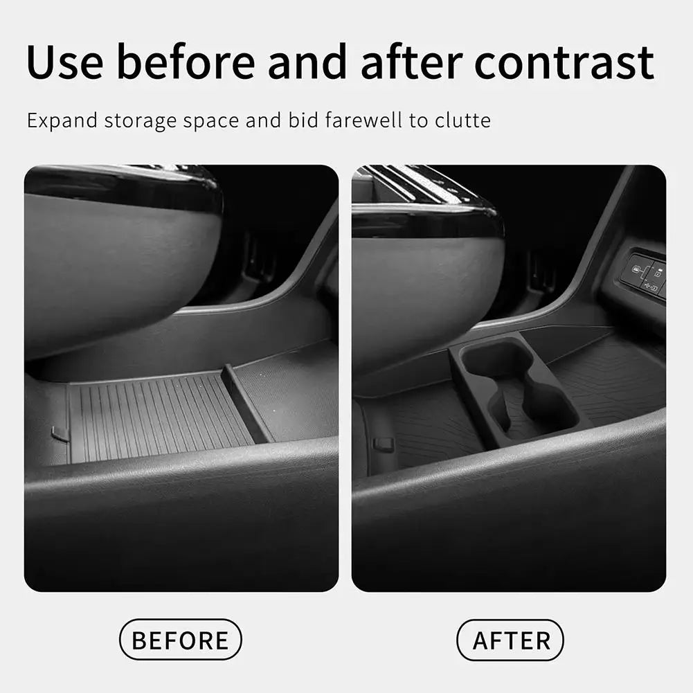 For Hyundai Tucson 2025 TPE Center Console Storage Box Center Console Lower Organizer Tray Car Interior Accessories