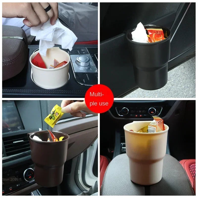 Car Trash Can Mini Auto Dust Organizer Car Interior Garbage Container Storage Bucket Cars Multifunctional Storage Bucket