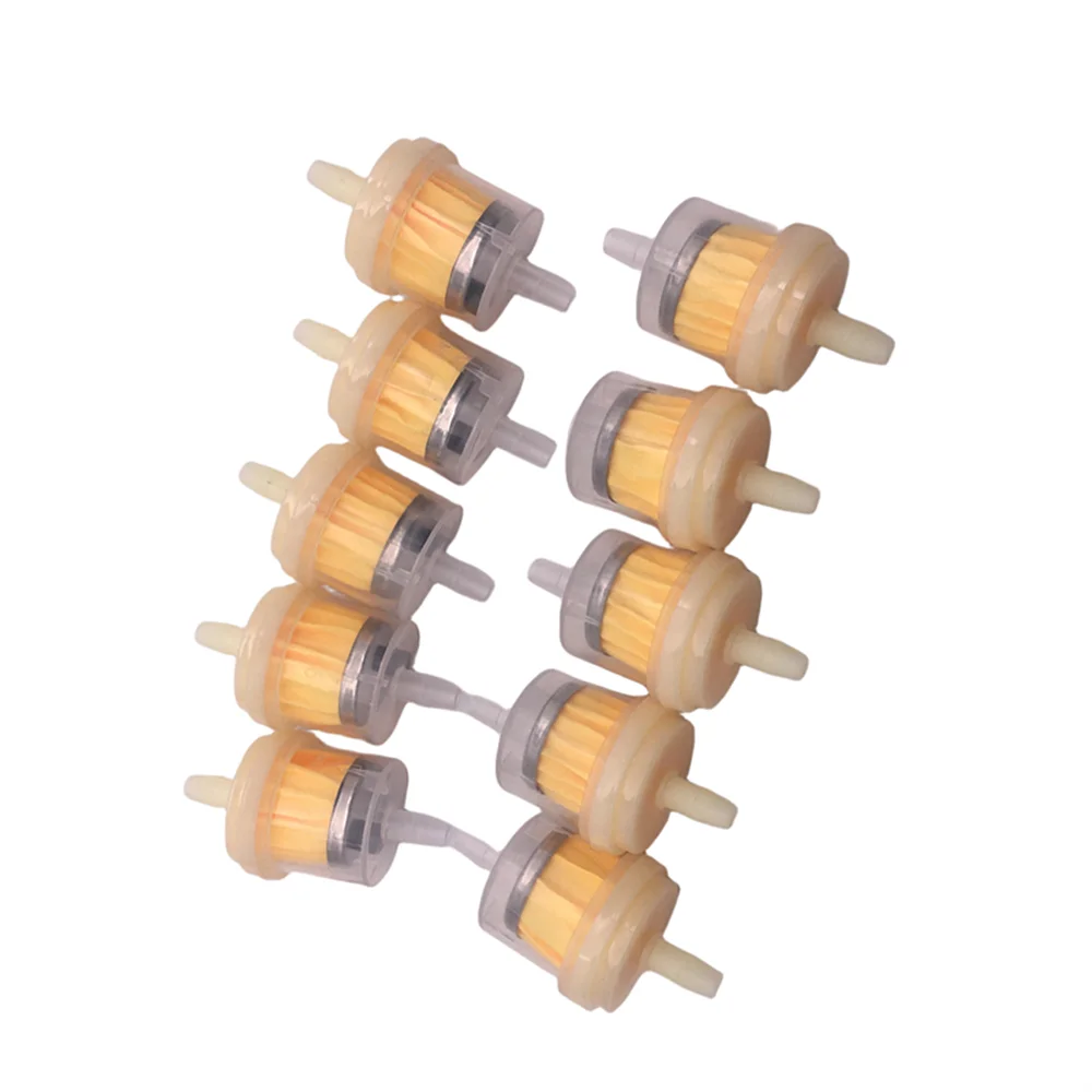 10pcs Universal Gasoline Gas Fuel Gasoline Oil Filter For Scooter Motorcycle Moped Scooter Dirt Bike ATV Fuel Filte