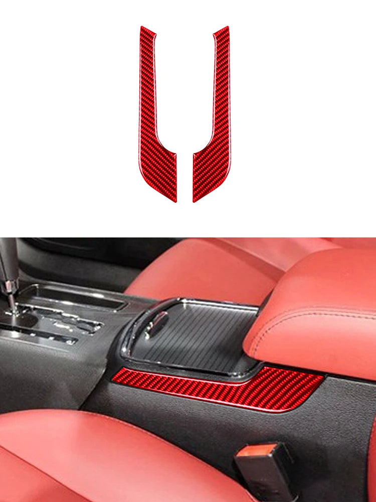 Car Interior Accessories For Dodge Charger 2011 2012 2013 2014 Carbon Fiber Decorative Stickers Dashboard Speedometer Cover Trim