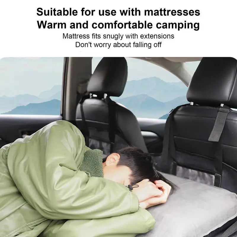 Car Compact Travel Mattress Bed Universal Rear Seat Mattress Extension Plate Collapsibles Backseat Mattress With Storage Bag