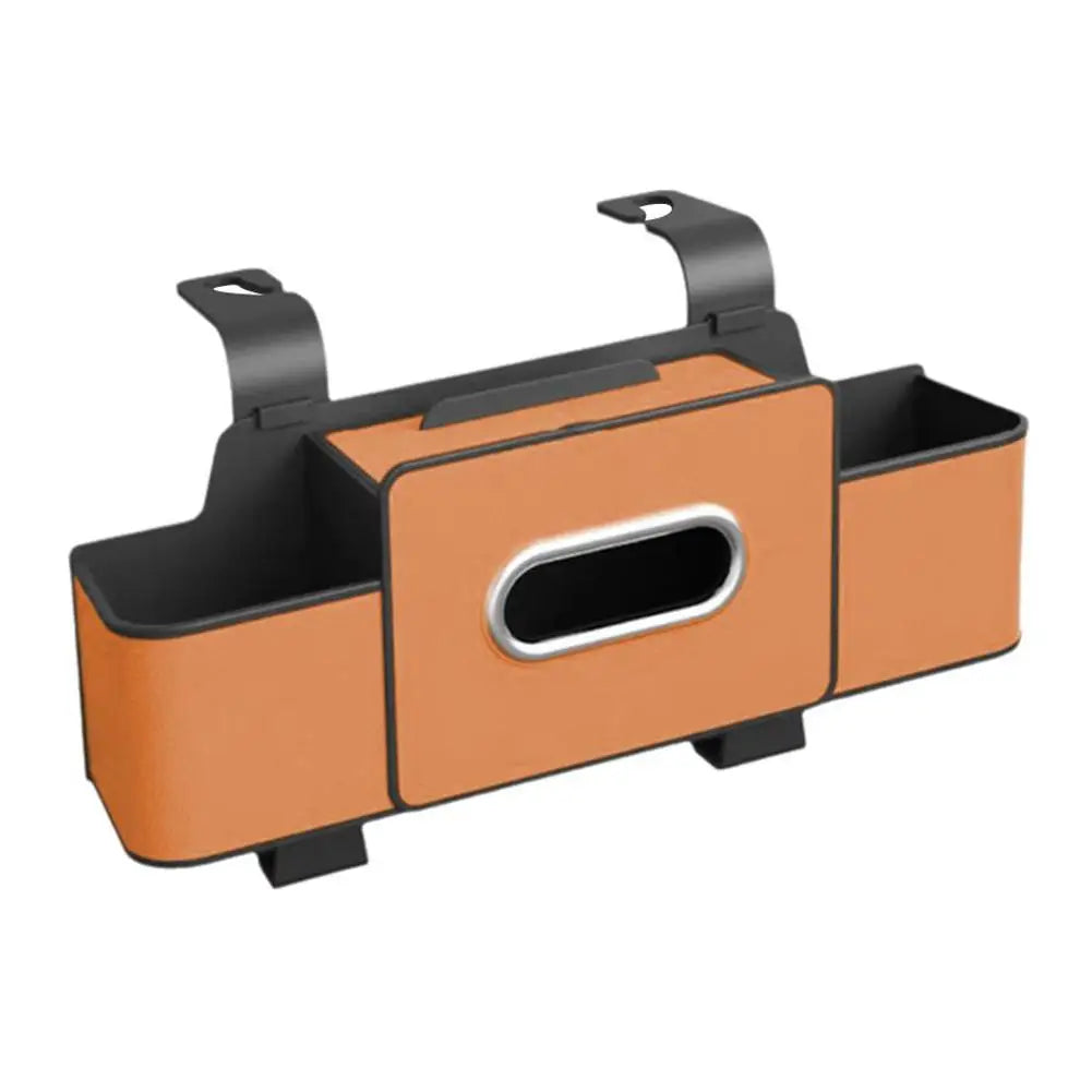 Car Backseat Organizer Storage Box 3 In 1 with Hook Auto Interior Decoration Drink Cup Tissue Phone Holder Travel Accessories ﻿