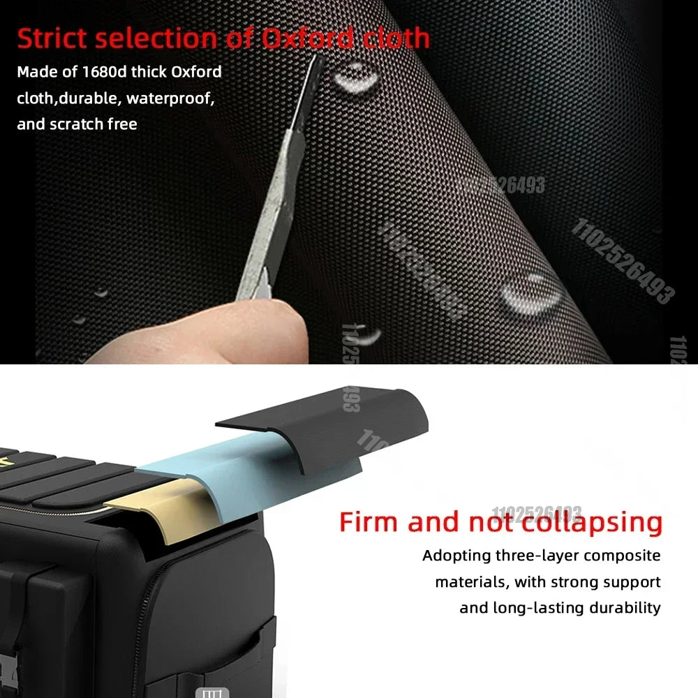 NEW Car Trunk Storage Organizer With Lid Universal Car Trunk Organizer 70L Storage Box Oxford Cloth Folding Organizador