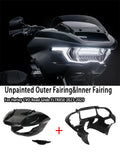 Motorcycle Accessories ABS Black Unpainted Outer Fairing&Inner Fairing Fit For Harley CVO Road Glide FLTRXSE 2023-2025