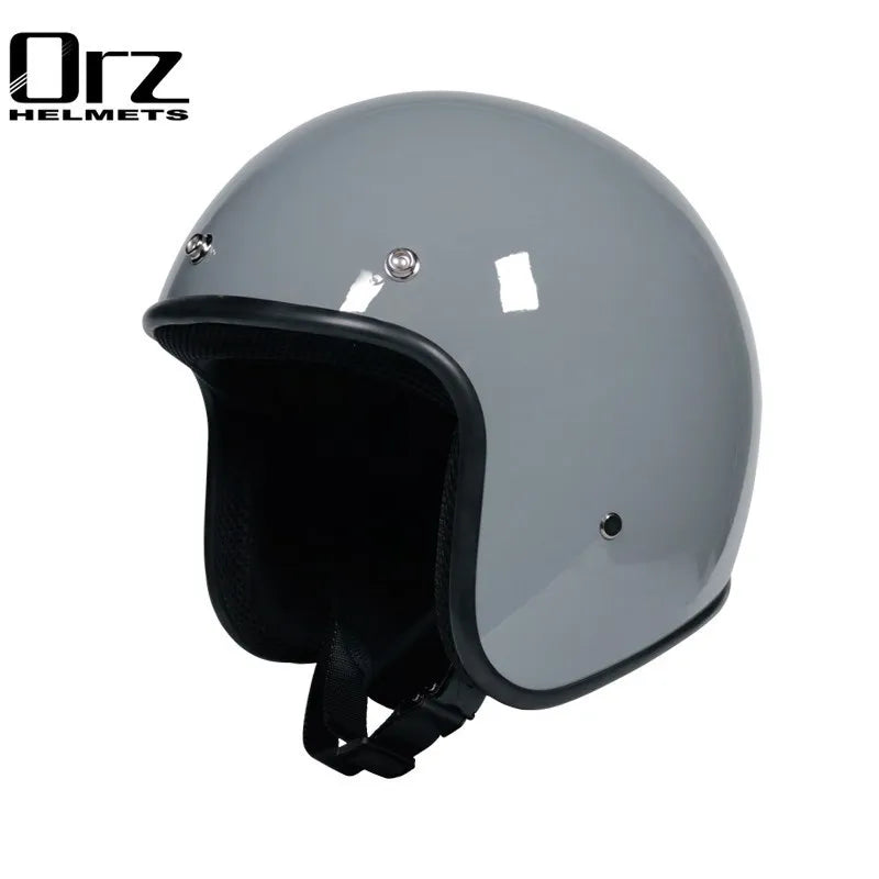 Motorcycle Helmet Motocicleta Cacapete Casco Casque  Retro open face helmet 3/4 moto casco DOT approved