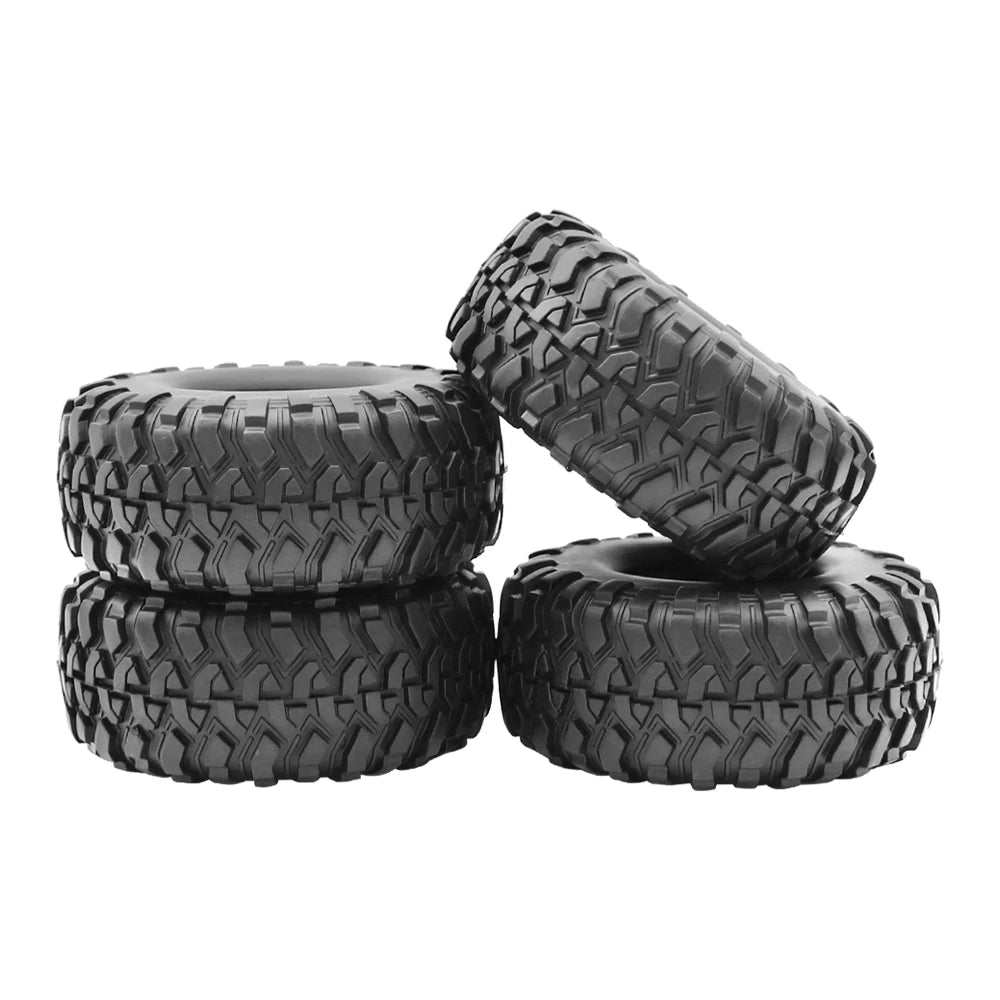 Rubber 1.9Inch Rubber Rocks Tyres/Wheel Tires 118*50MM for 1:10 RC Crawler Car Axial SCX10 III  AXI03006 TRX4 Yk4102