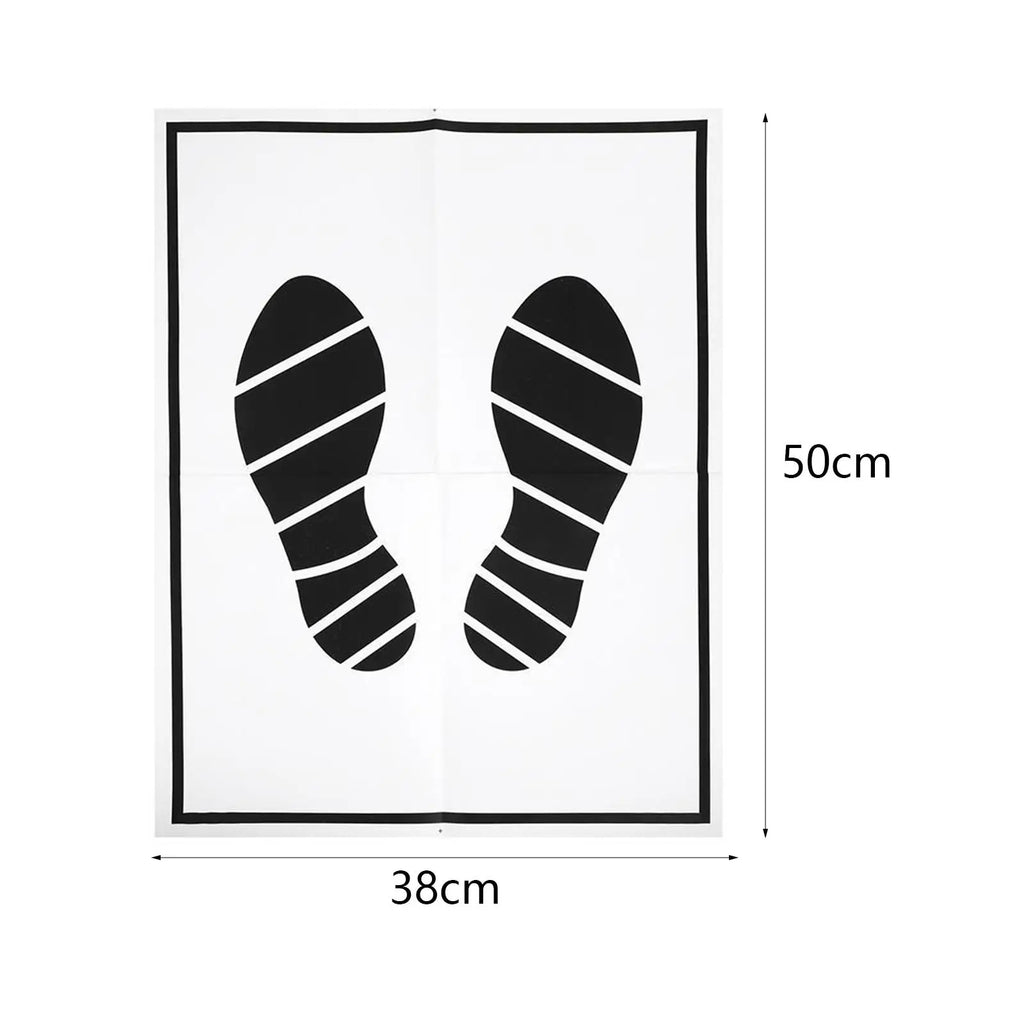 50 Pieces Disposable Paper Car Detailing Folding Floor Mats Waterproof Vehicle Foot Mat for Hotel Suvs Kitchen Home Trucks
