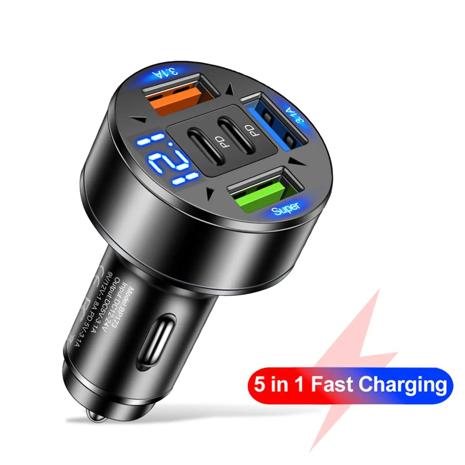 Car Phone Charger Super Fast USB Type C Car Charger Adapter Type C Pd Super Fast Charging Mobile Phone Socket Adapter in Car