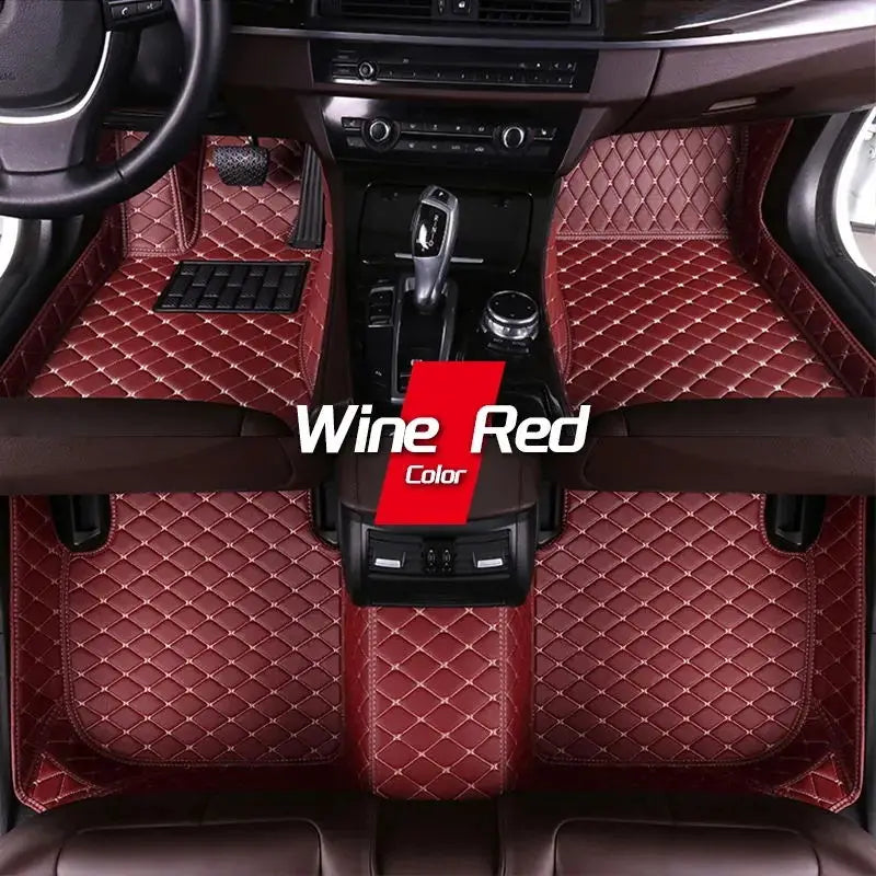 Custom Made Leather Car Floor Mats For Dacia Duster 2010 2011 2012 2013 2014 2015 2017 Carpets Rugs Foot Pads Accessories