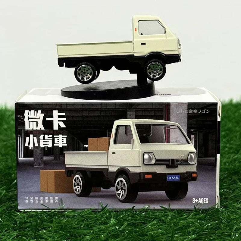 Car Interior Center Console Accessories White Small Truck Model Car Dashboard Ornaments Drift Rotating Truck Decoration Creative