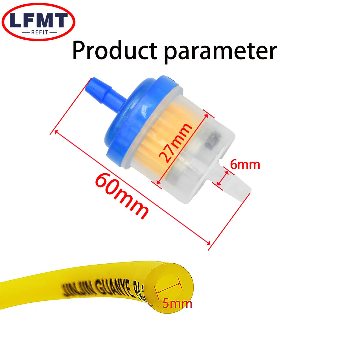 For Motorcycle Universal Low Price Gas Fuel Filters 49cc 50cc 110cc 125cc Motocross Dirt Pit Bike Moped Scooter ATV Go kart