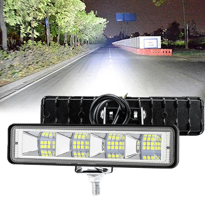 24 Led Car Work Light DRL Spotlight Headlights Waterproof Light Auto Offroad SUV Truck Headlights Driving Lamp DC 12V-60V 6500K