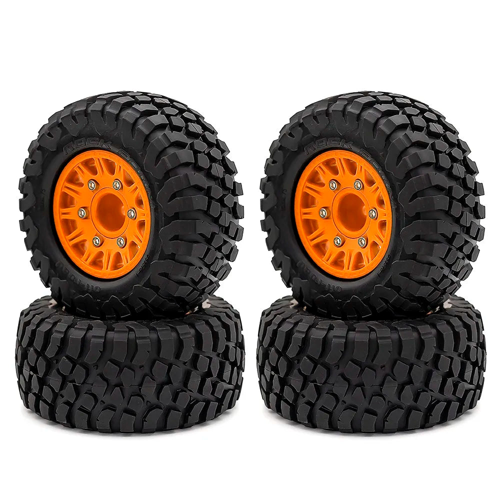4Pcs 112mm 1/8 1/10 Short Course Truck Tire Tyre with 12mm 14mm 17mm Wheel Hex for Traxxas Slash ARRMA SENTON HSP HPI RC Car