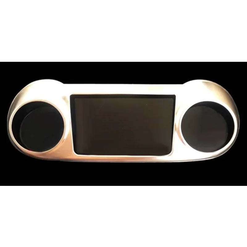 Car Accessories For Hyundai ix35 2010 2011 2012 2013 2014 2015 2016 Chrome Center Console Control Panel Cover Sticker Interior
