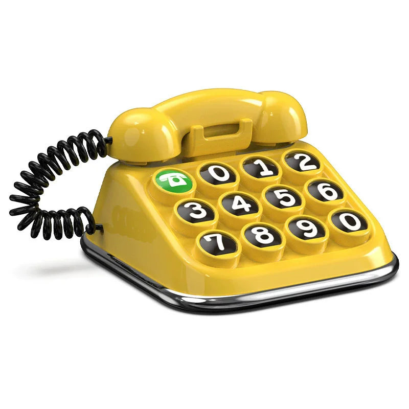 Retro Telephone Car Temporary Parking Number Plate ABS+PC Material Cute Auto Accessory for Car Decor & Parking Convenience