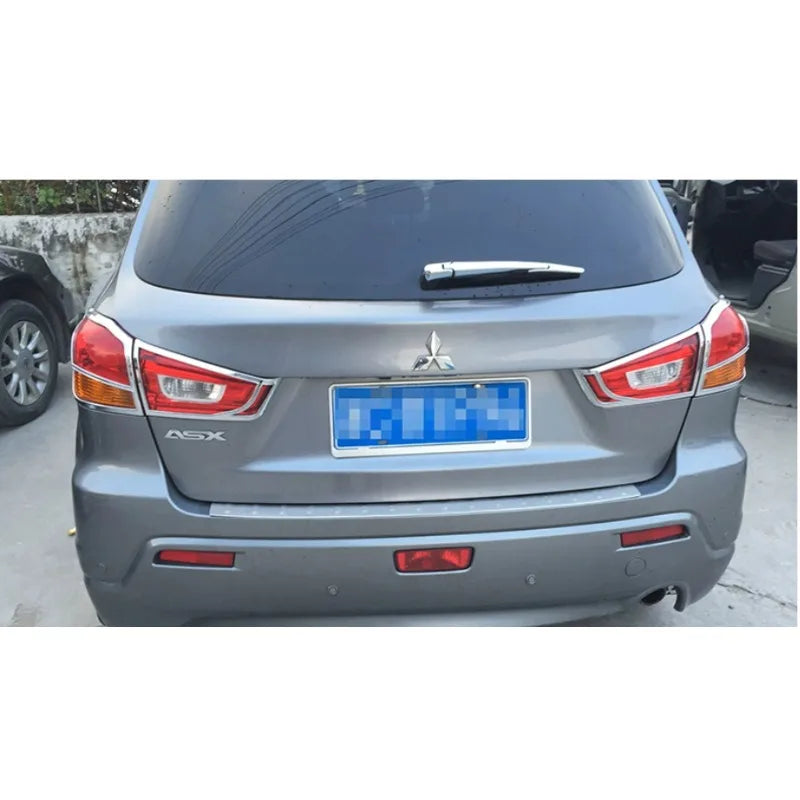 Accesorios de coche para Mitsubishi ASX 2013, 2014, 2015, 2016, 2017, 2018, 2019, embellecedor de cubierta de faro delantero y trasero para maletero.