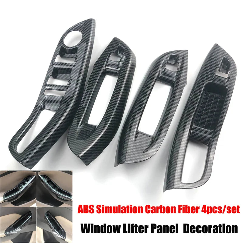 Accesorios de estilo de coche, embellecedor decorativo de fibra de carbono para Ford Focus 3 mk3 Sedán Hatchback 2012-2014