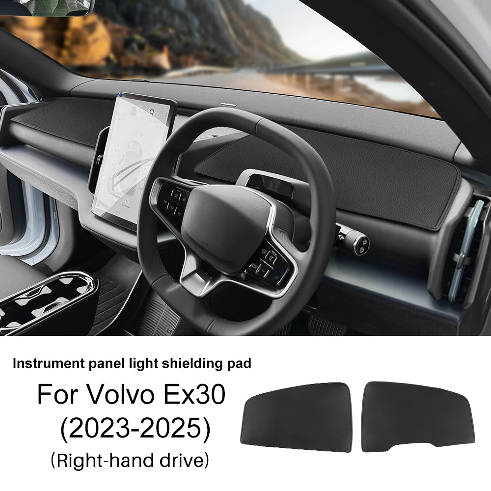 Car Dashboard Cover Pad For Volvo EX30 2023 2024 2025 Sun Shade Avoid Light Mat PU Leather Flannel Anti-UV Accessories LHD RHD