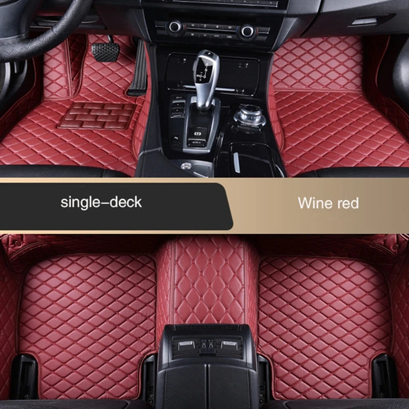 Car Floor Mats For Mazda Cx-5 2012 2013 2014 2015 2016 2017 2018 Flash Mat Leather Custom Foot Pads Automobile Carpet Car Covers
