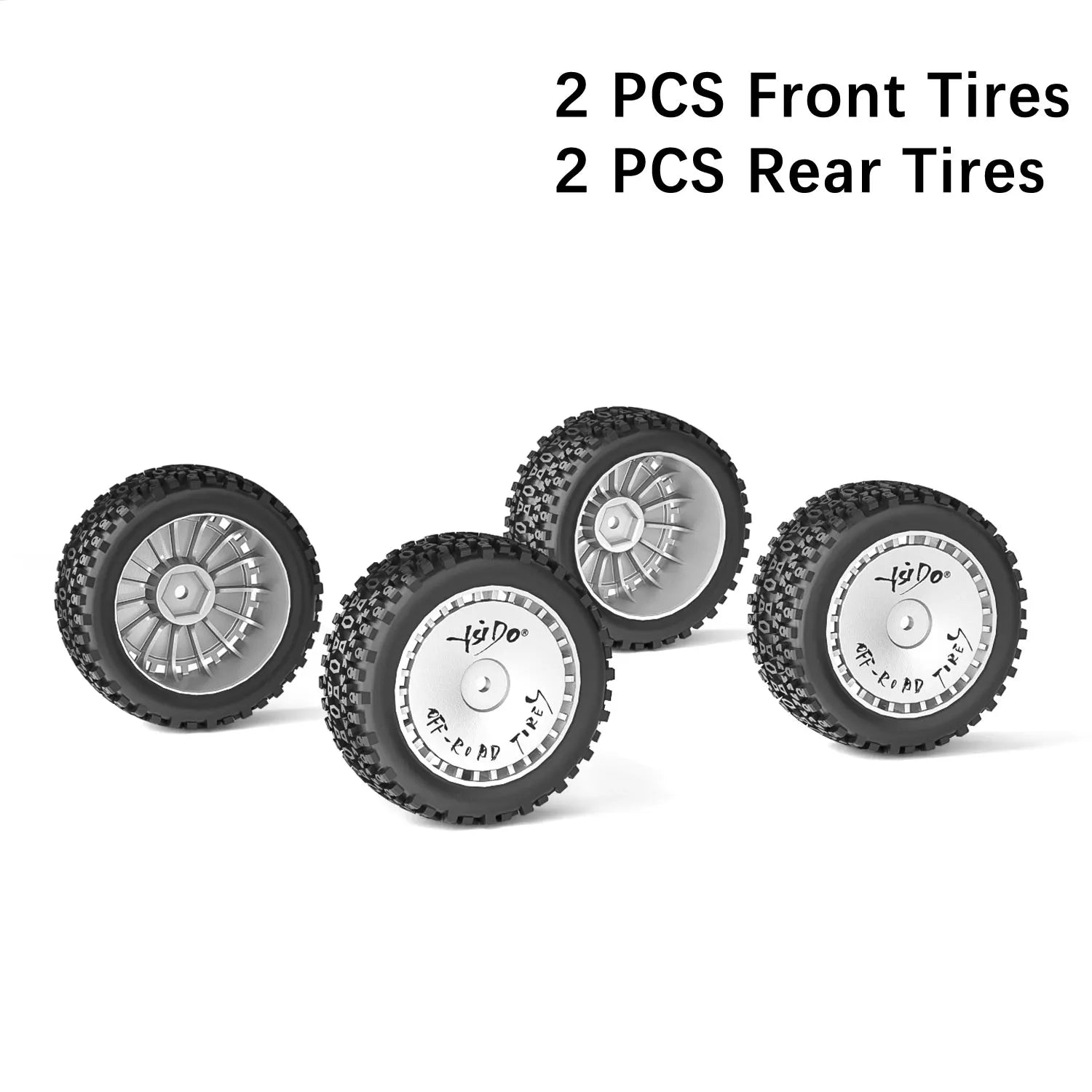 4PCS 72mm Front Rear Skidproof Rubber Wheel Tires 12mm HEX for 1/10 1/12 1/14 Wltoys ZD Racing BX-12 RC Racing Off-Road Car Tyre