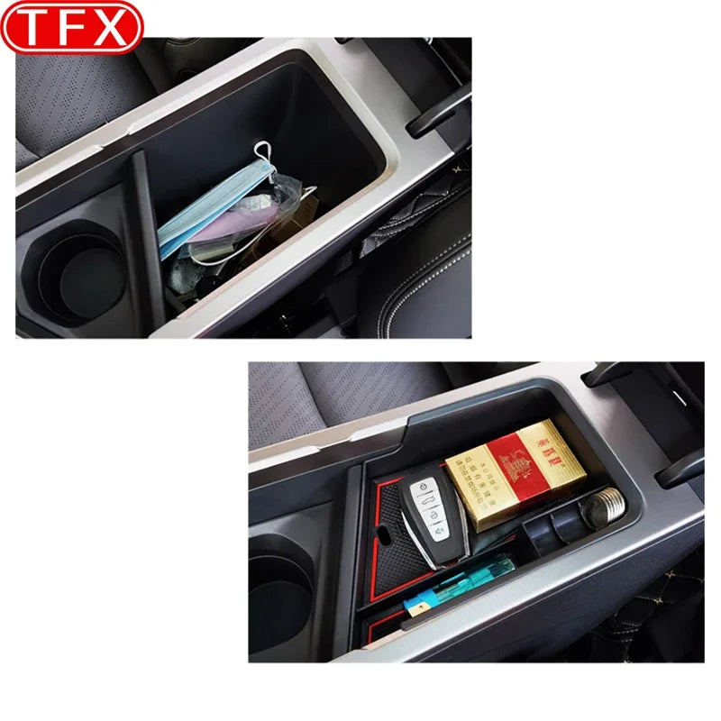 For Geely All-new Emgrand II 2023 2024 Car Styling Center Console Organizer Storage Interior Armrest Storage Box  Accessories
