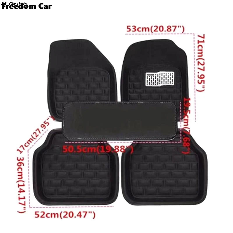 5pcs Auto Floor Mats Foot Rugs Carpets Car Styling For Duster Premium Full Set Carpet Floor Mat Leather Car Accessories