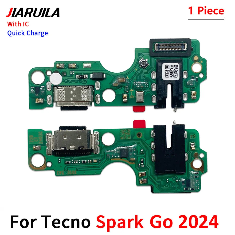 10 piezas, puerto de carga USB, base de carga, conector de cargador, cable flexible para Tecno Spark Go 2020, 2021, 2022, 2023 y 2024