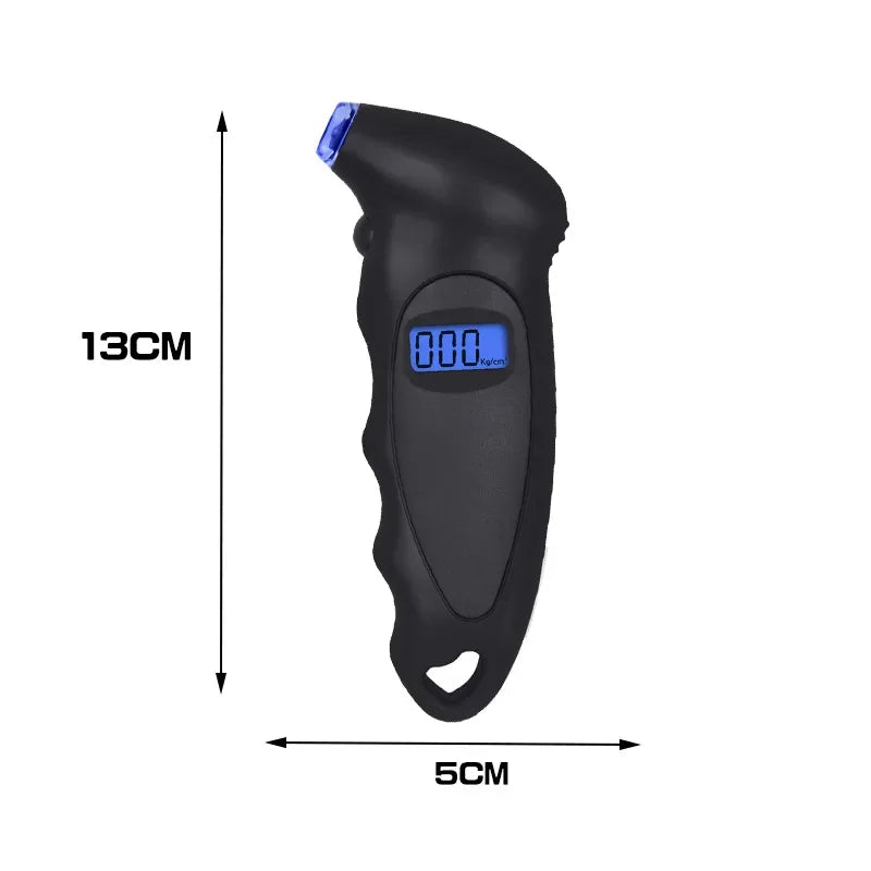 Digital Tire Pressure Gauge Car Portable LCD Display Backlight High Precision Tyre Air Pressure Monitor Tool Auto Accessories