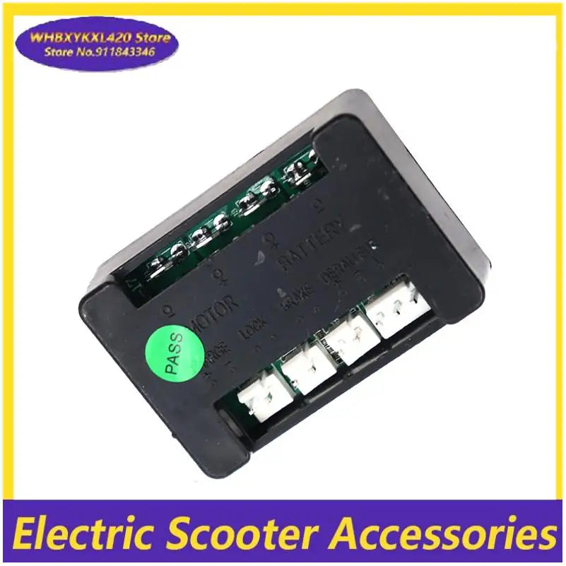 Controlador de scooter eléctrico DC 24 V 120 W, controlador de motor eléctrico con escobillas, pieza de scooter eléctrico con cable de carga y cable LED/interruptor.