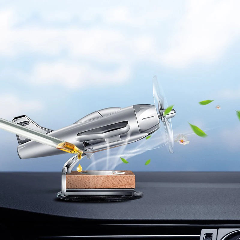 Car interior accessories solar airplane model center console decoration air freshener