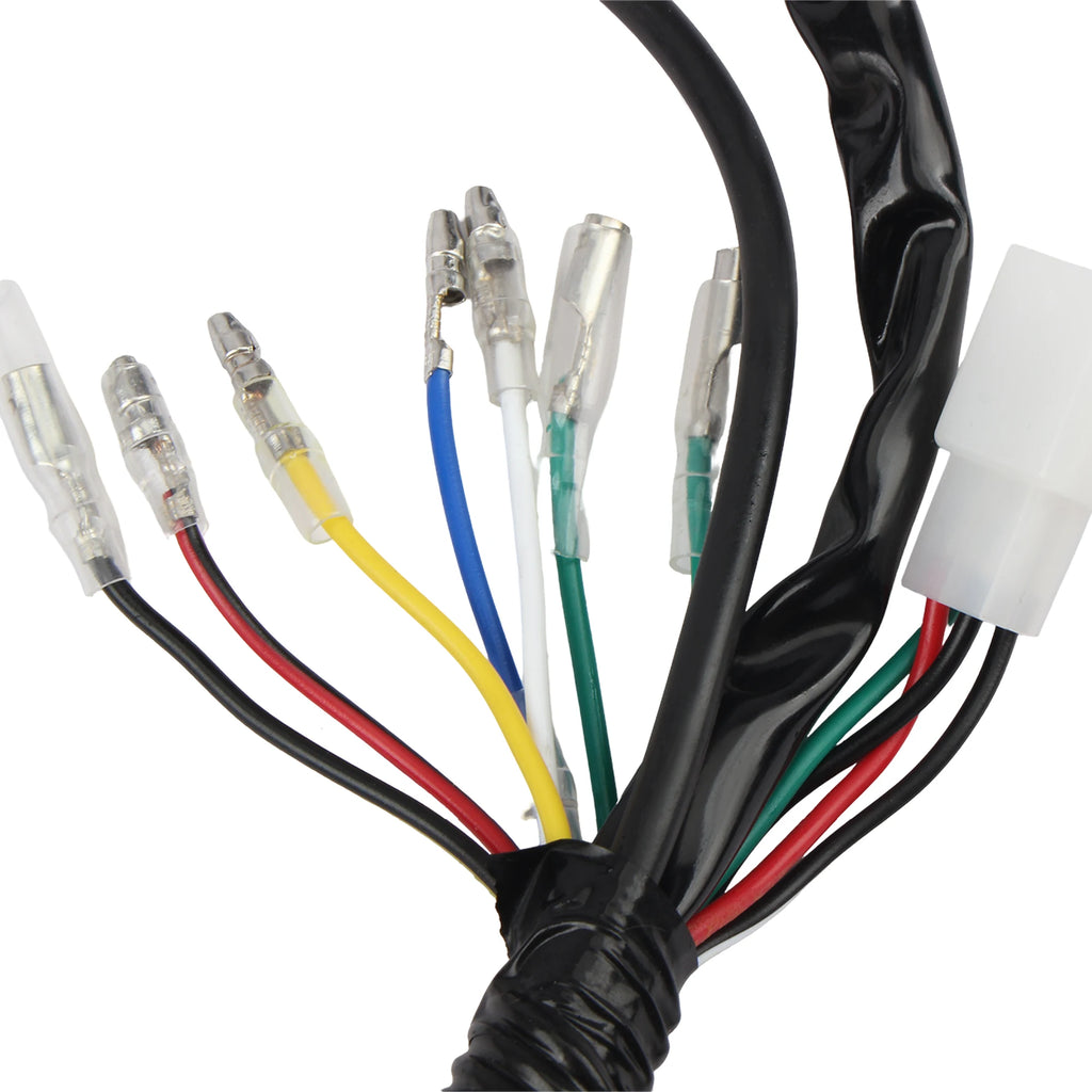 ATV Electrics Wiring Harness Spark Plug CDI Ignition Coil Key Switch Kit Dirt Bike UTV Quad Go Kart Motorcycle 50cc-110cc