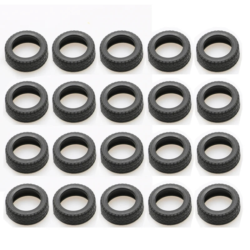 20PCS RC Tugboat Anti-collision Tires Diameter 19mm/28mm Miniature Wheel Mircro Simulated Tyres Decoration Parts for Boat Model