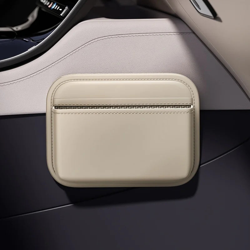 Universal Car Organizer, Adhesive Storage Pouch for Dashboard Center Console, Multifunction Seat Gap Bag to Keep Your Car Tidy