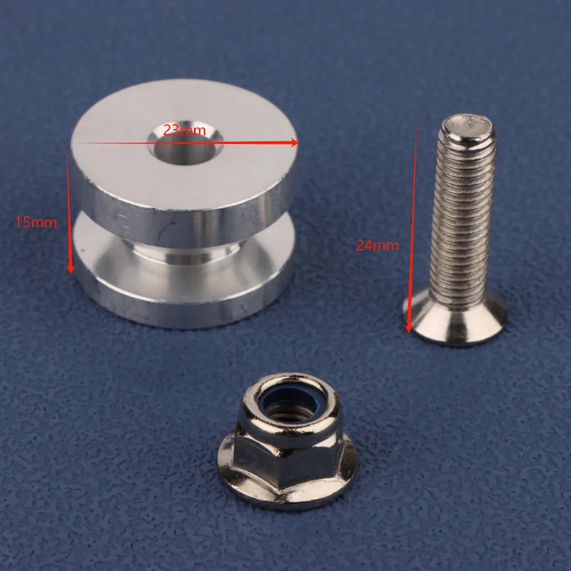 Motorcycle Luggage Accessories Set, 4Pcs: Rear Trunk Top Case, Tail Box & Side Box Brackets, Base Plate Buckle