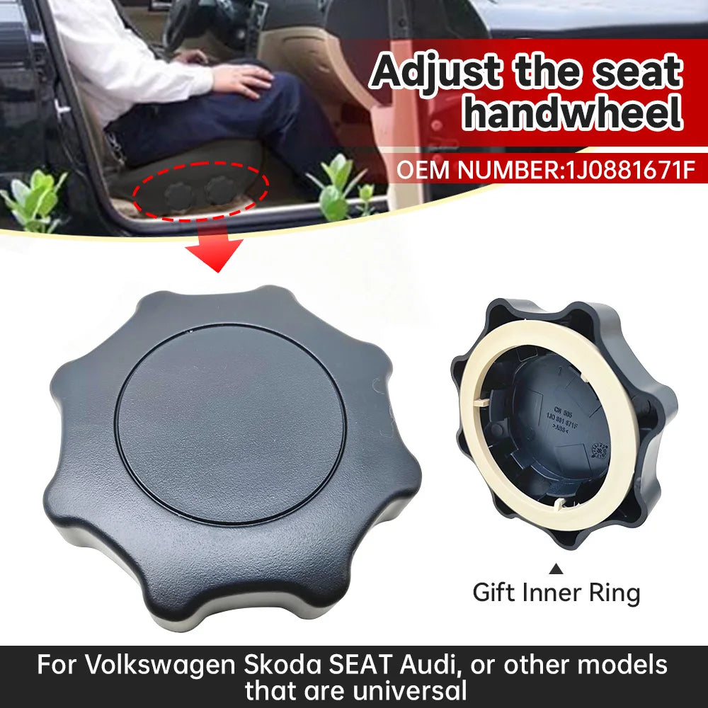 Car Seat Recline  adjustment knob For Volkswagen Skoda Citroen Audi Seat Adjustment Black Knob Car Accessories