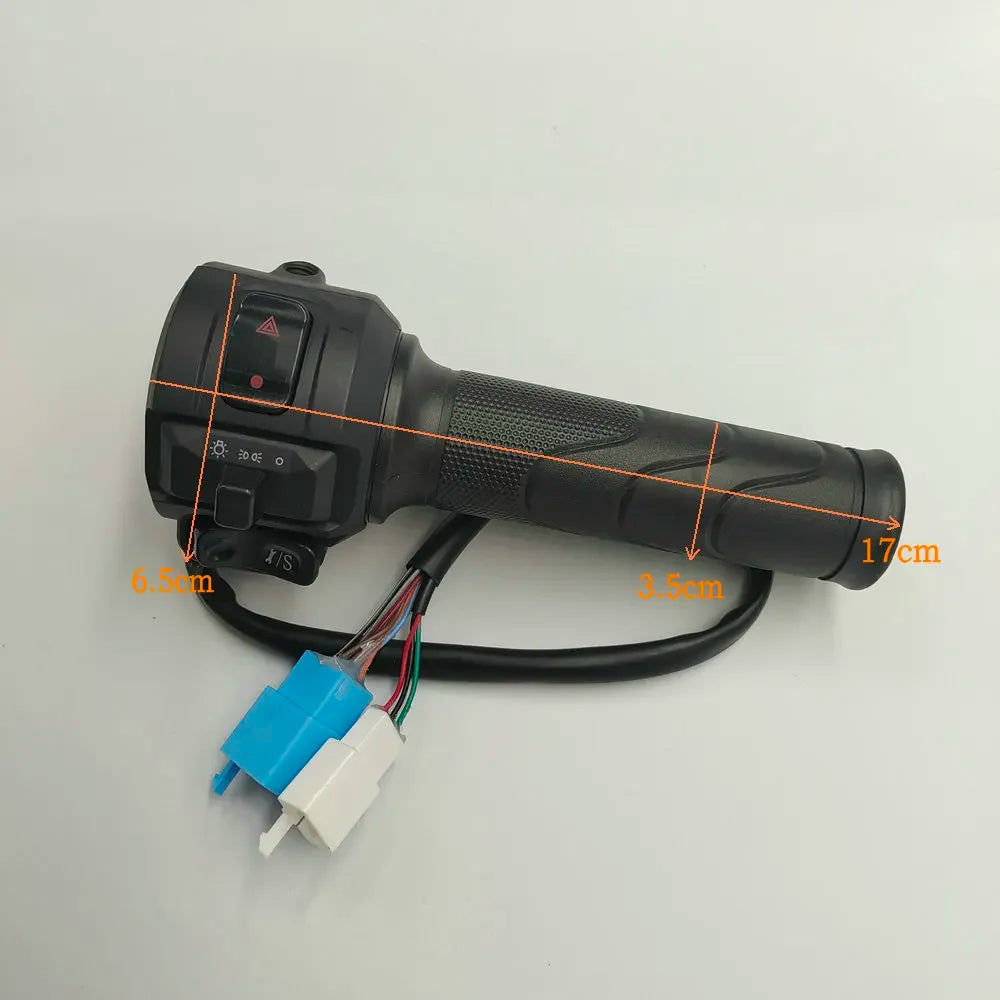 Tricycle Conversion Part Electric Bicycle Battery Vehicle Throttle+combination Switch Scooter Handle+button Assembly