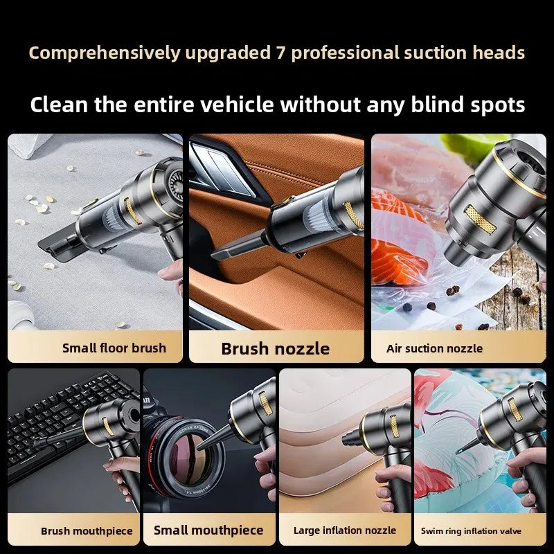 New Car Portable Vacuum Cleaner Household Charging Handheld Brushless Small Dust Blower Large Suction Dust Blower