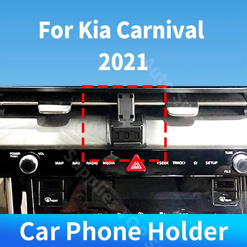 Car Phone Holder Special Fixed Bracket For Kia Carnival KA4 Kia Sedona Grand Carnival 2021~2023 Car Auto Interior Accessories