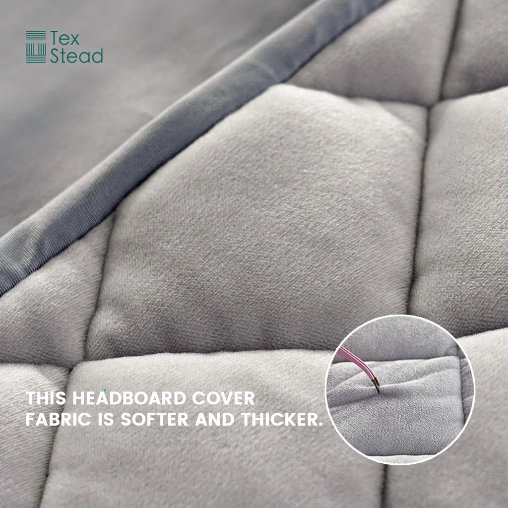 Thicken Headboard Cover Bed Back Dust Protector Cover Super Soft Solid Color Bed Haed Cover Quilte Head Cover